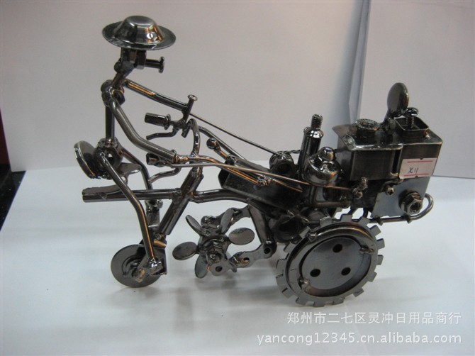 金属铁艺摩托车模模型 创意家饰的爆款之选